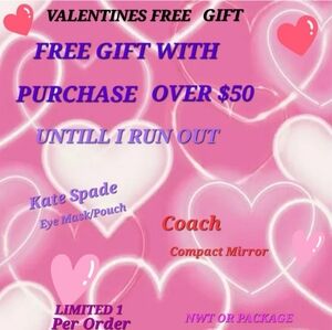 New FREE Item With Purchase Over $50 Coach,Kate Spade Please read ⬇️ See Photos